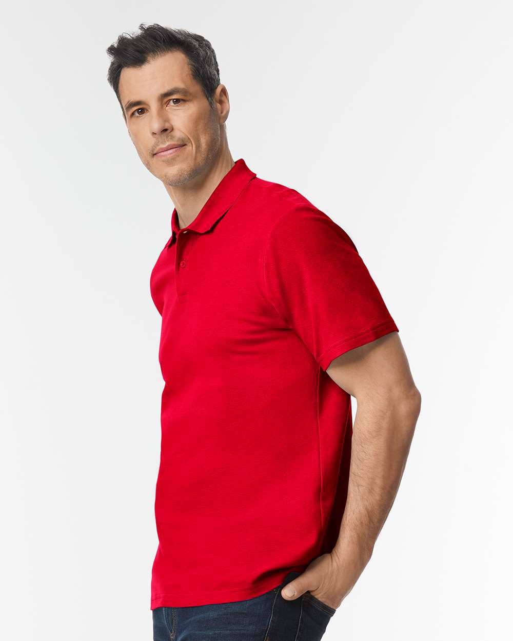 Gildan - Softstyle® Adult Pique Polo With Custom Logo / Name on Chest