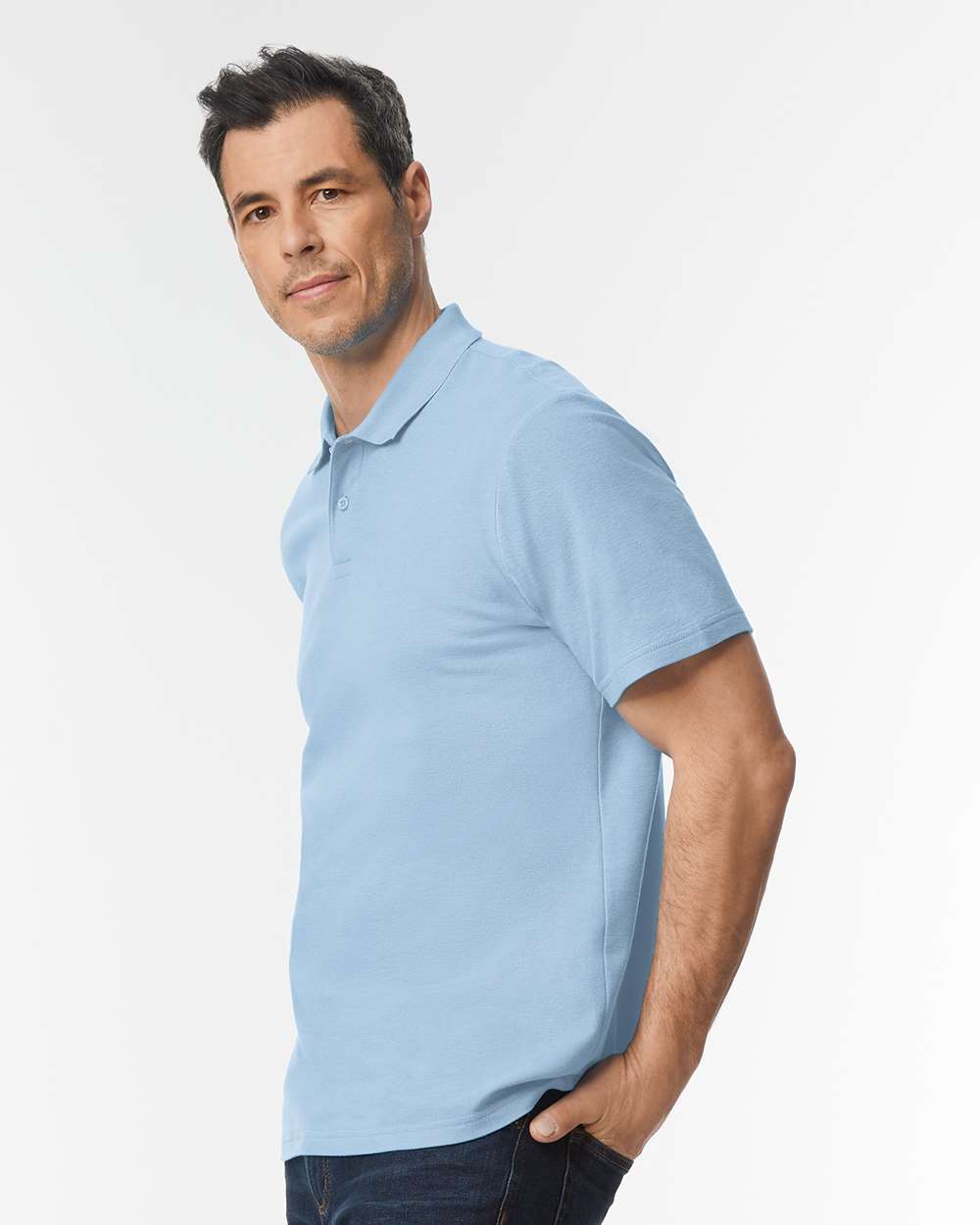 Gildan - Softstyle® Adult Pique Polo With Custom Logo / Name on Chest